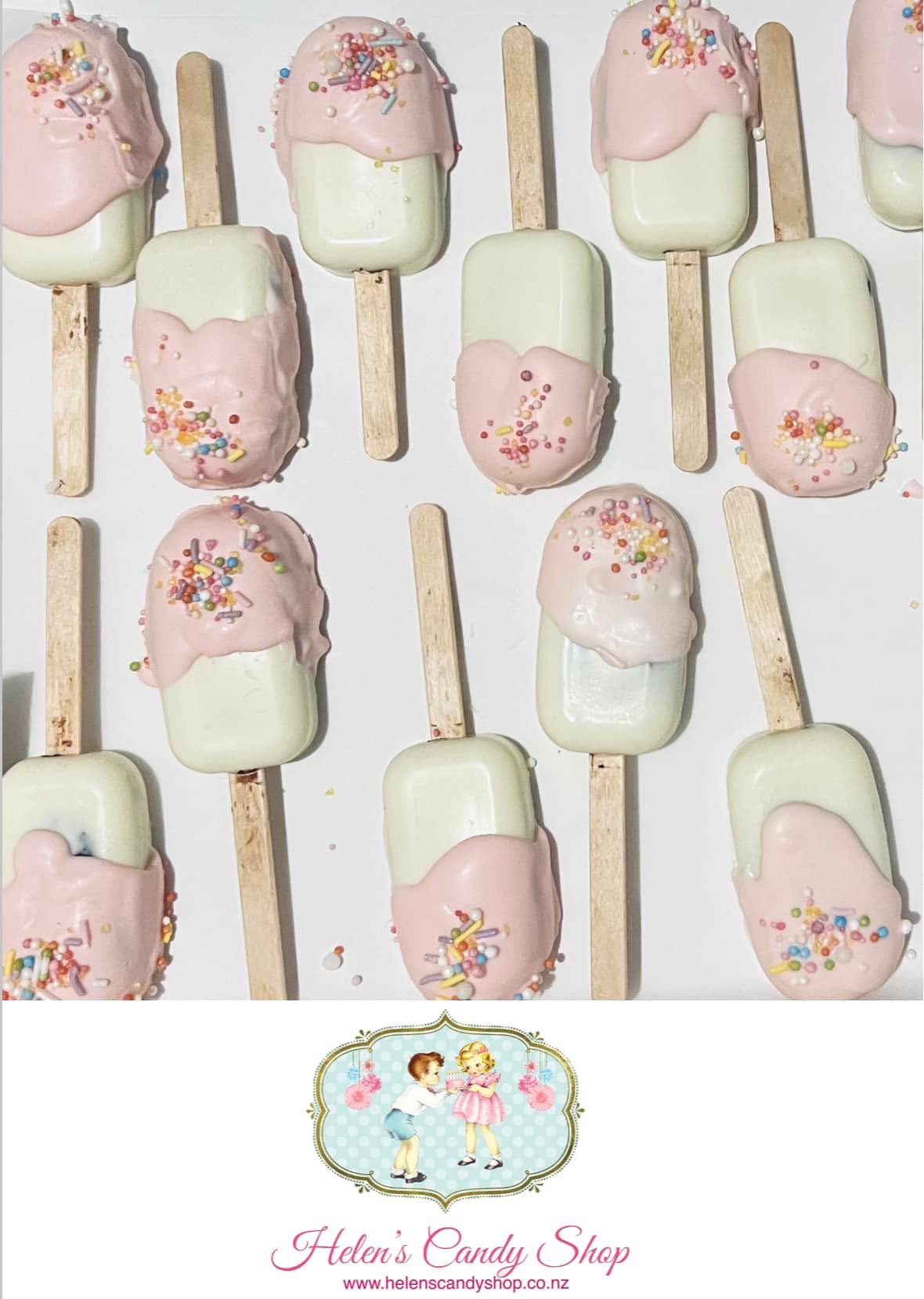 Customizable Popsicles Customised Themed Individual Cake Popsicles – Helen's Candy Shop