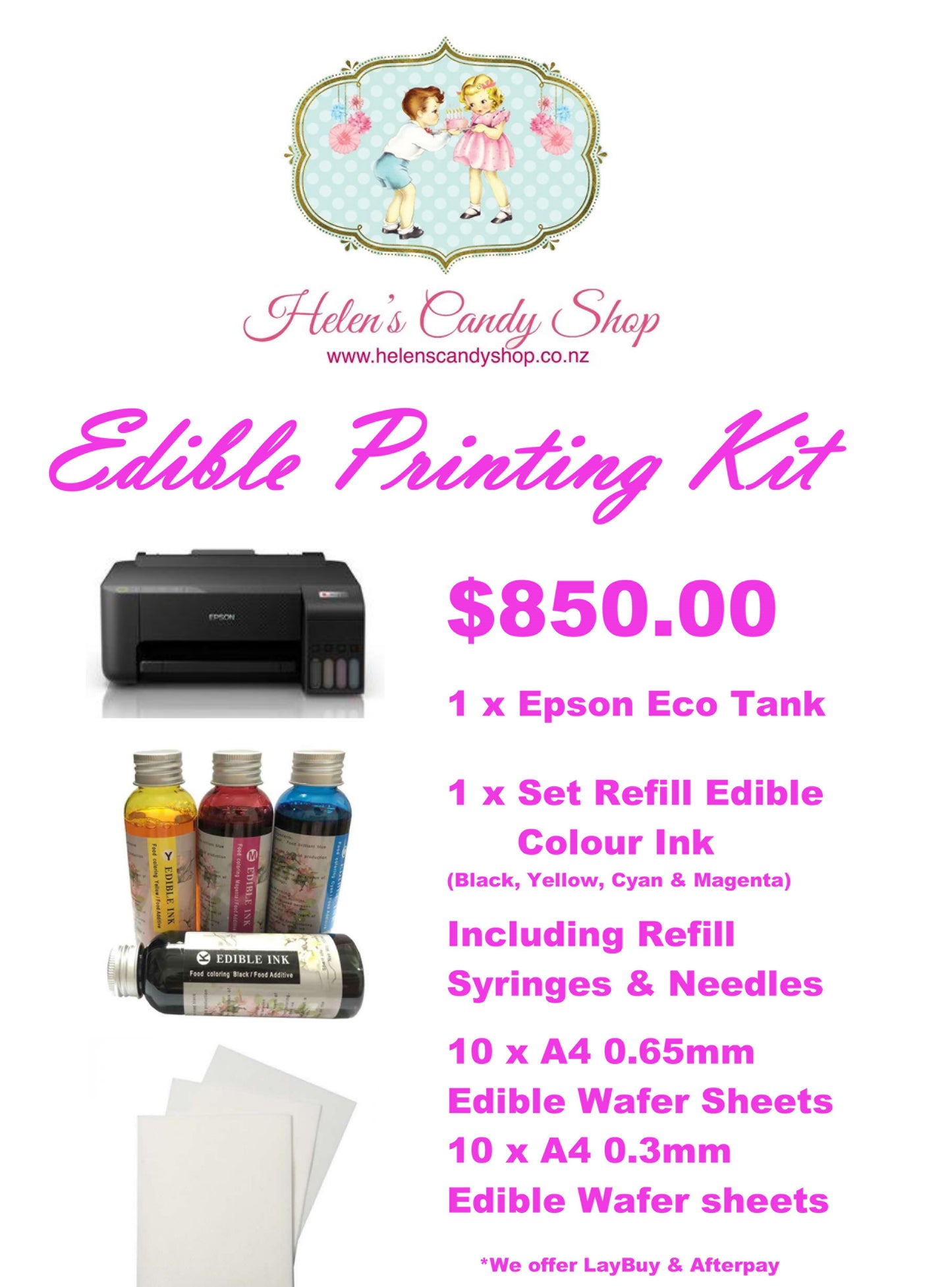 Complete Edible Printing Kit Epson Eco-Tank