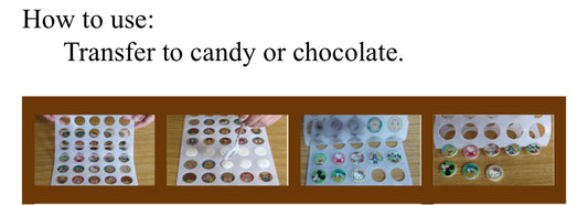 Customised Chocolate Transfer Edible Sheets