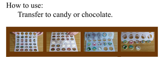 Customised Chocolate Transfer Edible Sheets