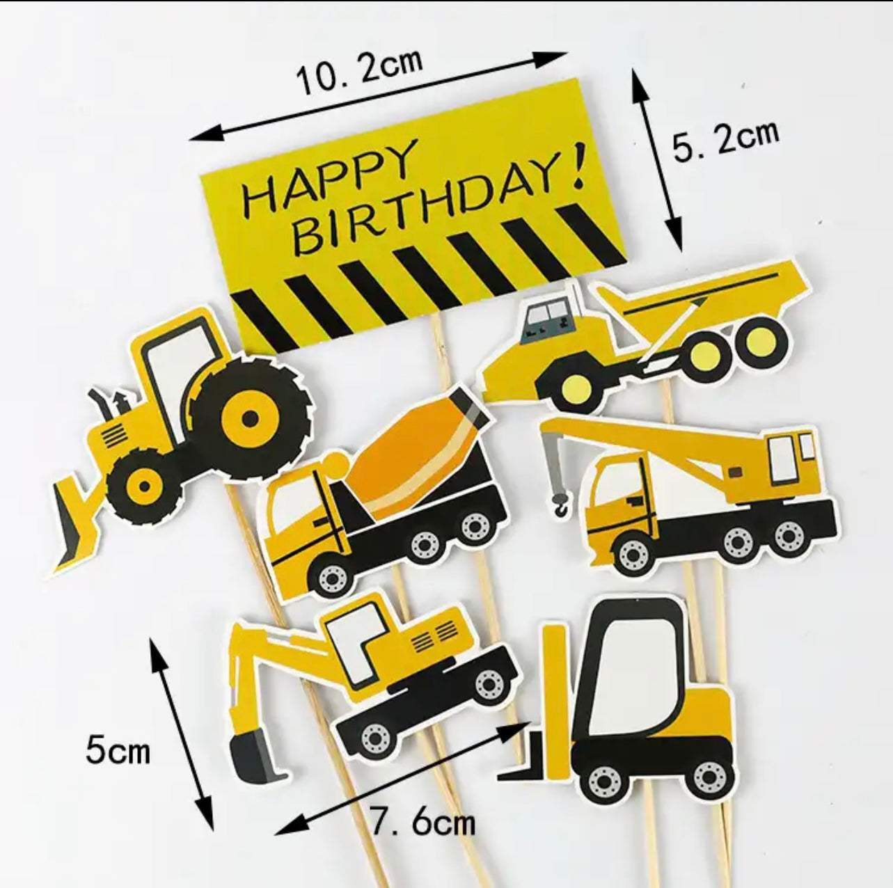 Construction Cake Toppers