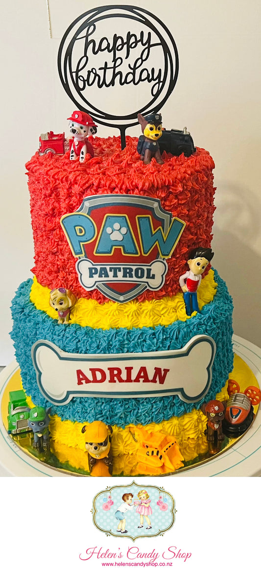 Paw Patrol Themed Celebration Cake