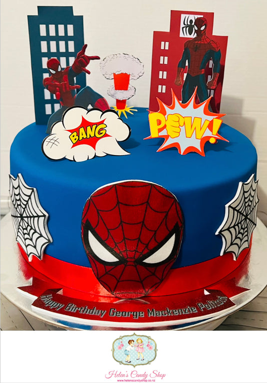 Spider-Man Themed Celebration Cake