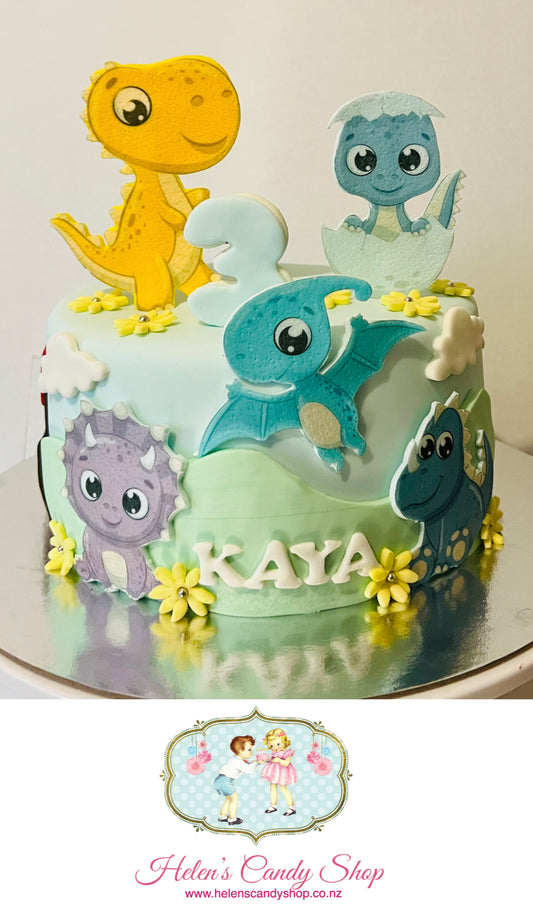Dinosaur Themed Celebration Cake