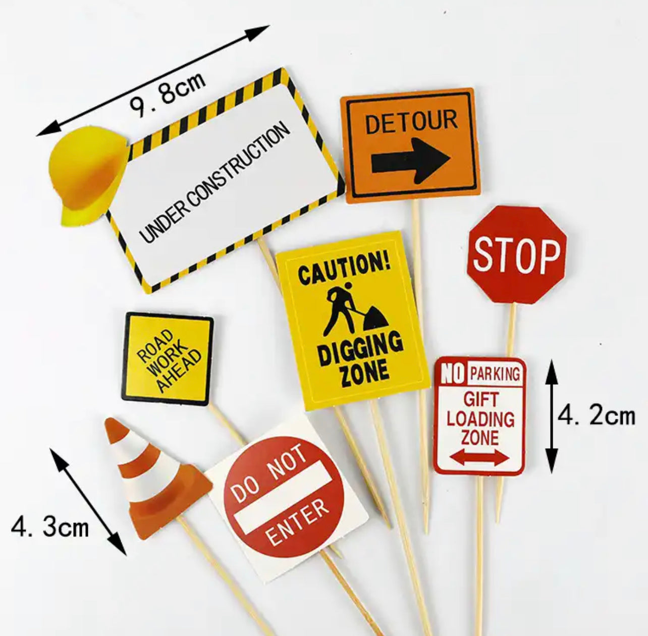 Construction Cake Toppers