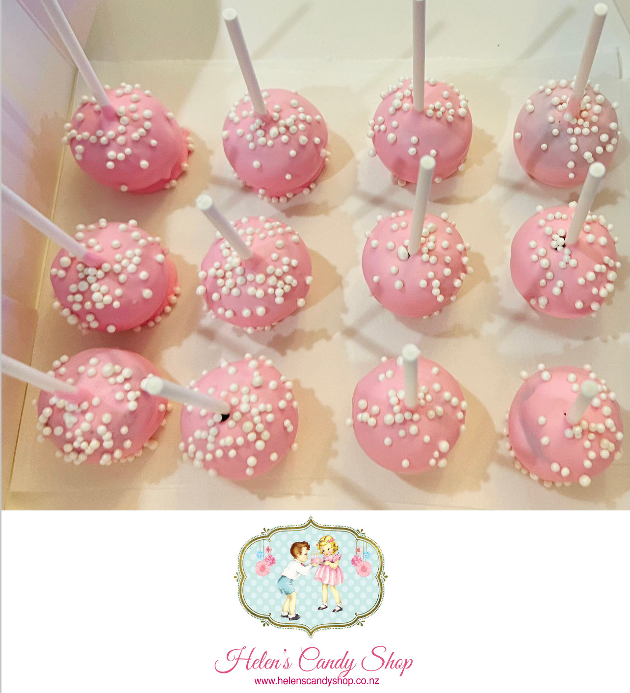Cake Pops Wrapped Customised Themed Individual Cake Pops – Helen's Candy Shop